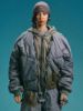 Hamcus DUSZEN Raiden-17 / Low-Orbit MA-1 Waxed Pilot Faux-Layered Padded Bomber  ZM03725-1 BT