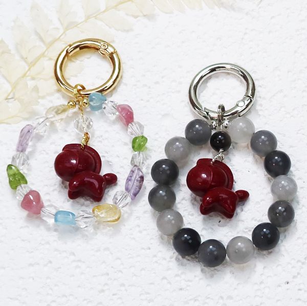 圖片 【水晶鑰匙圈】馬上有福 | 硃砂水晶鑰匙圈 | 限量預購中