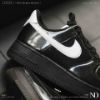 NICEDAY 代購 Nike Air Force 1 黑白 黑 熊貓 漆皮 亮面 IB6843-001