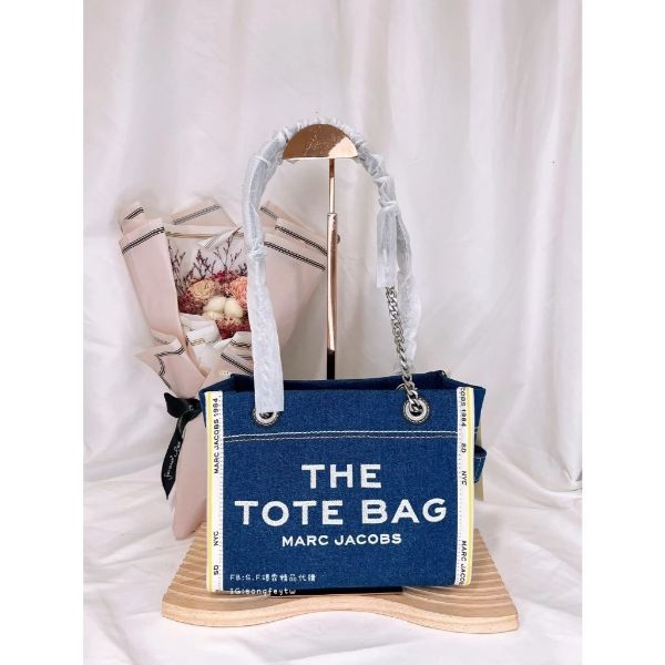 圖片 Marc Jacobs｜MJ 專櫃款 帆布肩背紙袋包大款 肩背包