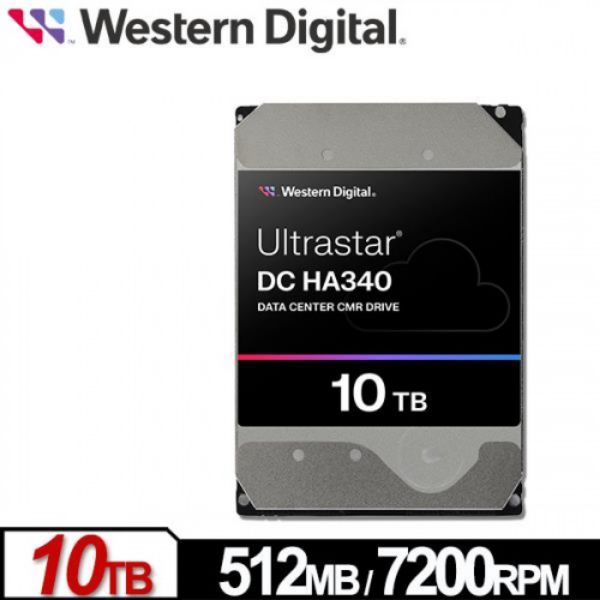 圖片 WD 10TB【Ultrastar DC HA340】512MB/7200轉/5年保 (WUS721210BLE6L4)