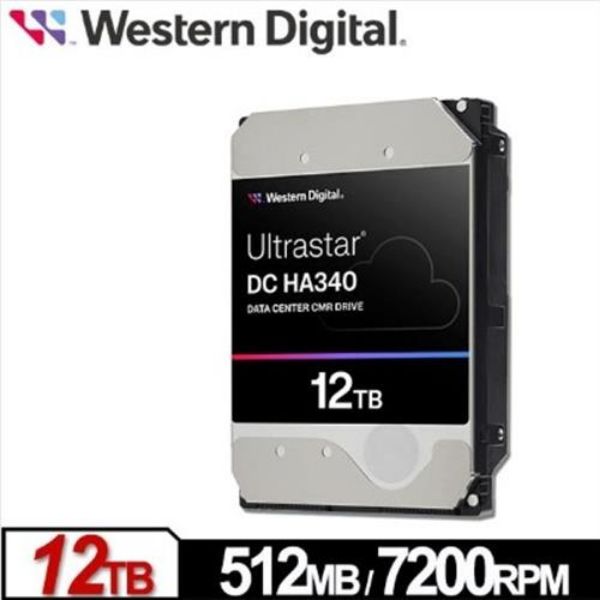 圖片 WD 12TB【Ultrastar DC HA340】512MB/7200轉/5年保 (WUS721212BLE6L4)