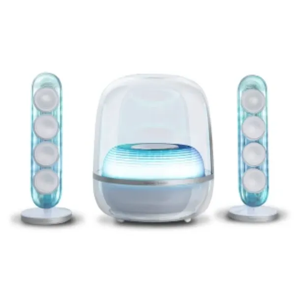 圖片 Harman Kardon 藍牙喇叭 SoundSticks 5 水母喇叭 五代 2.1聲道 透白