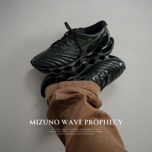 NICEDAY 代購 Mizuno Wave Prophecy 黑 全黑 漆皮 金屬 科技 未來 黑魂 D1GA255101