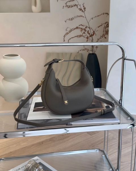 圖片 【CELINE】TEEN LULU 粒面牛皮革手袋 灰色