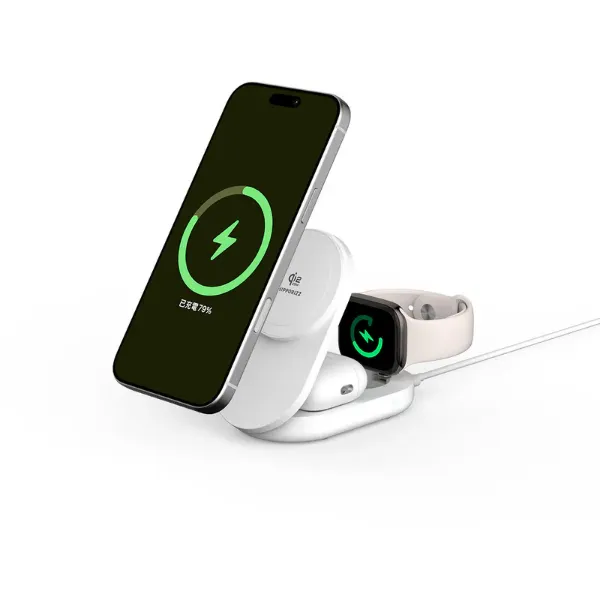 圖片 【Hipporizz】Zeno Qi2.2-25W 三合一折疊無線充電座