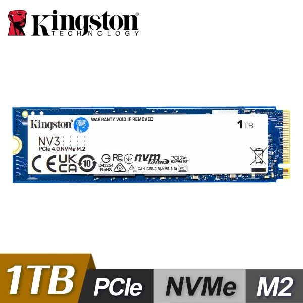 圖片 金士頓 NV3 1TB/Gen4 PCIe 4.0/讀6000/寫4000【五年保】