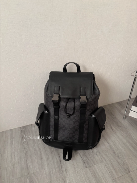 圖片 COACH拼接老花後背包