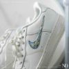 NICEDAY 代購 Nike Air Force 1 LV8 白流沙 藍黃 勾勾 透明 果凍 IM6697-141
