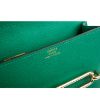 圖片 HERMES 愛馬仕經典Roulis Slim 豬鼻子雙色錢包/腰包 (炫綠色/ 桑給巴爾藍)