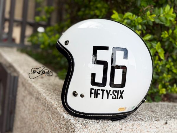 圖片 56design ARAI CLASSIC AIR FIFTY-SIX 白 安全帽 復古 聯名