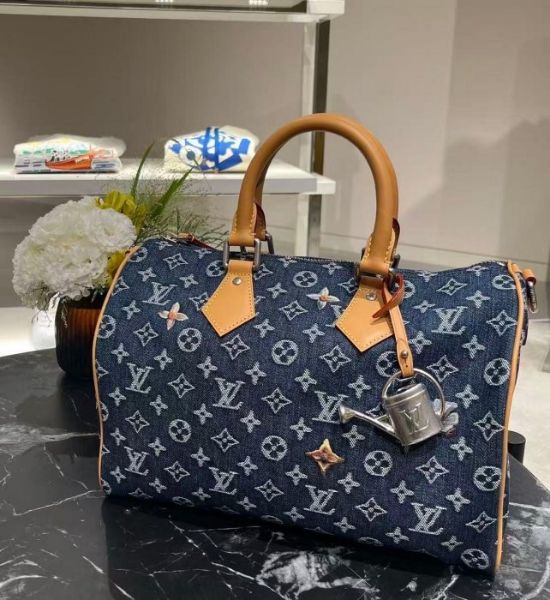 圖片 LV M27556 Speedy 30 Denim Bandoulière 30 單寧牛仔包