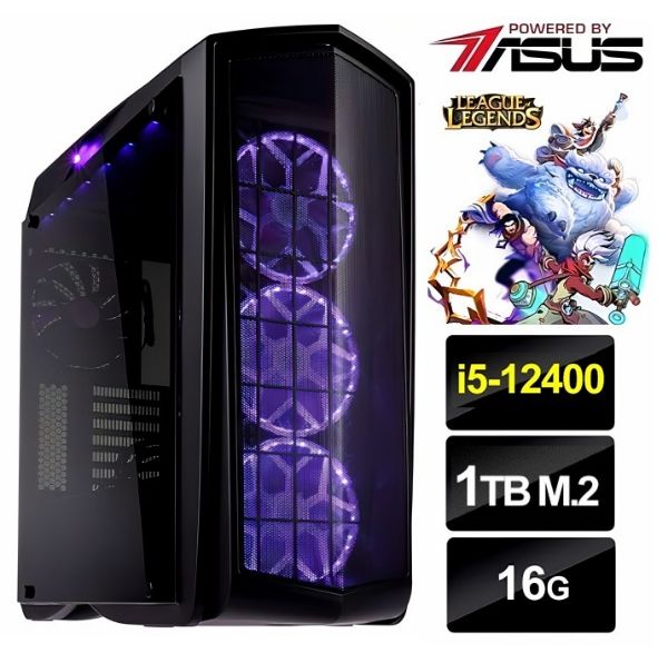 圖片 LOL】全新 六核 I5 華碩 平台 電競 1TB SSD 飇16G 電腦 主機【英雄聯盟 楓之谷 糖豆人