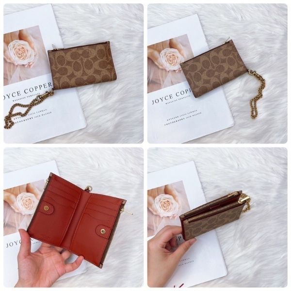 圖片 Coach 專櫃款 雙拉鍊零錢包