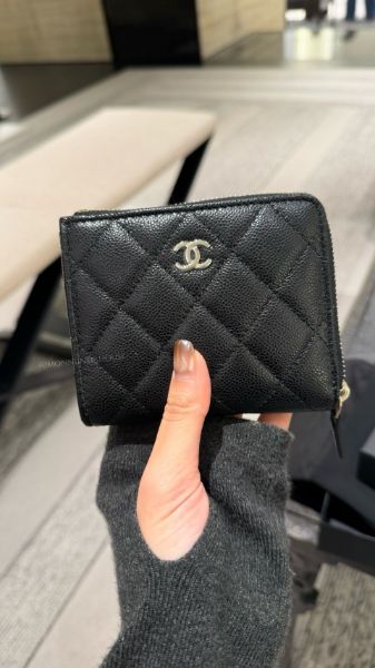 圖片  CHANEL L型拉鍊短夾