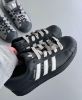 圖片 Adidas Originals Superstar 2.0 灰黑色 黑色 皮革 鞋扣 裂紋 做舊 復古 板鞋 貝殼鞋 IH1629 IH1628/預購