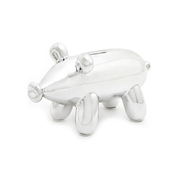 圖片 加拿大MADE BY HUMANS 迷你閃光小豬存錢筒--銀色〈有點厲害-零卡分期〉Z-17-0095