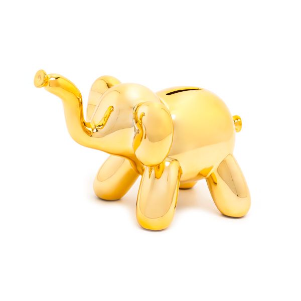 圖片 加拿大MADE BY HUMANS 迷你閃光大象存錢筒-金色〈有點厲害-零卡分期〉Z-17-0096