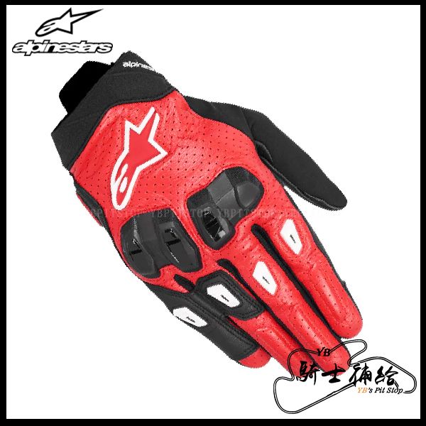 圖片 ALPINESTARS A星 SP X 7 黑紅白 短手套 碳纖維 防摔 皮革 防摔手套 SPX7