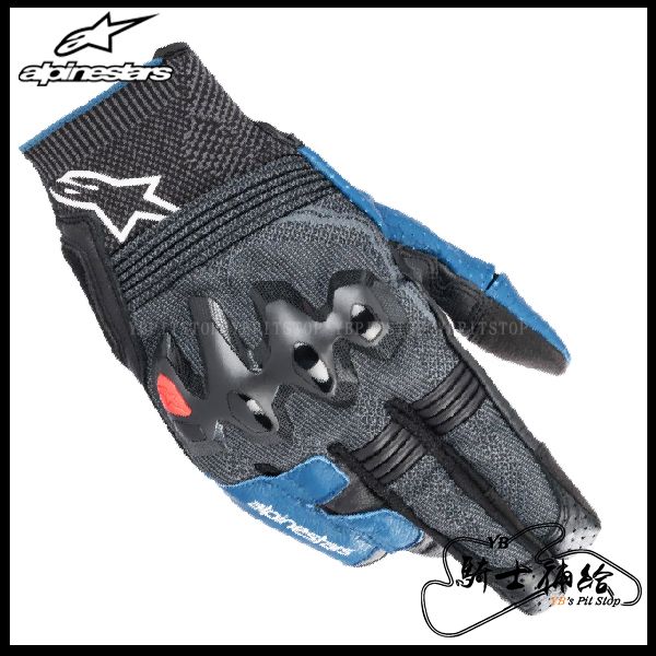 圖片 ALPINESTARS A星 MORPH SPORT 黑藍 短手套 防摔 高階 夏季 觸控