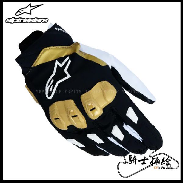 圖片 ALPINESTARS A星 SP X 3 ASIA 黑白金 亞洲版 短手套 防摔 防摔手套 SPX3