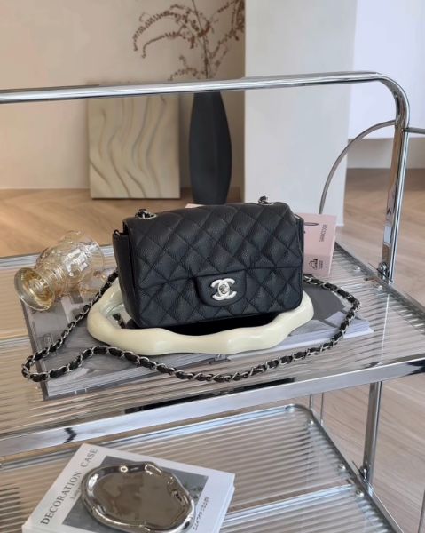 圖片 【CHANEL】CF20 荔枝 黑銀