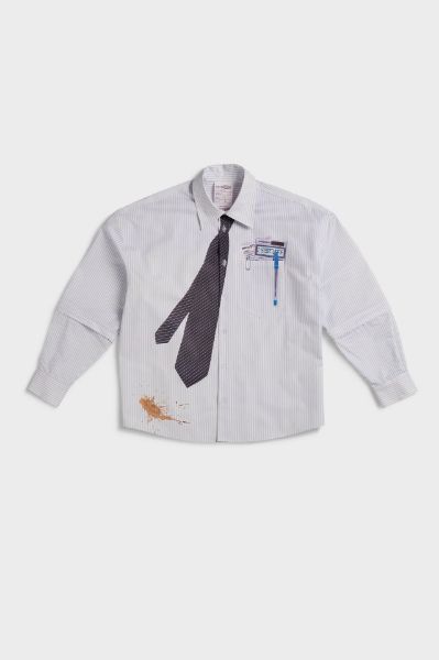 SSSTUFFF SS26 Detachable Sleeves Tie Shirt  SSS-SS26-TIESH01