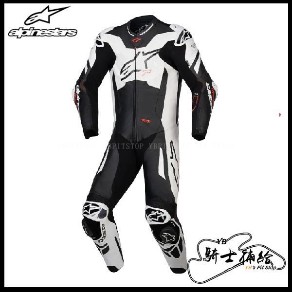 圖片 ALPINESTARS GP Plus V4 Sprint 1PC 黑白 高階款 防摔 連身皮衣 A星