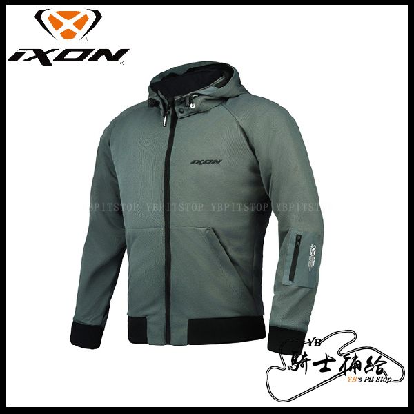 圖片 IXON HOODIE Air Asia 軍綠 軟殼 防摔衣 四色 輕量化 透氣 代理公司貨 法國