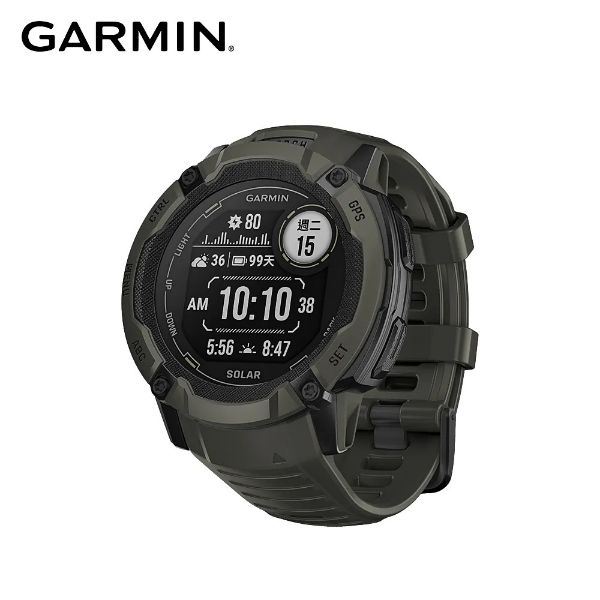 圖片 GARMIN INSTINCT 2X Solar 本我系列 太陽能GPS腕錶 50mm (松石綠)