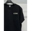 圖片 Loewe 經典刺繡字母口袋設計 黑白配色 短袖T恤上衣