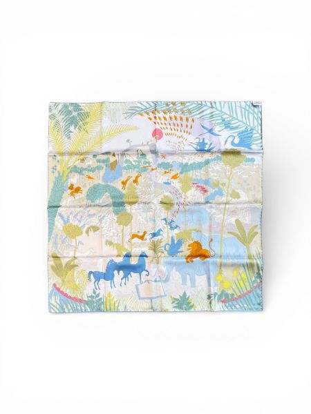 圖片 【全新品】HERMES 動物嘉年華方巾 90