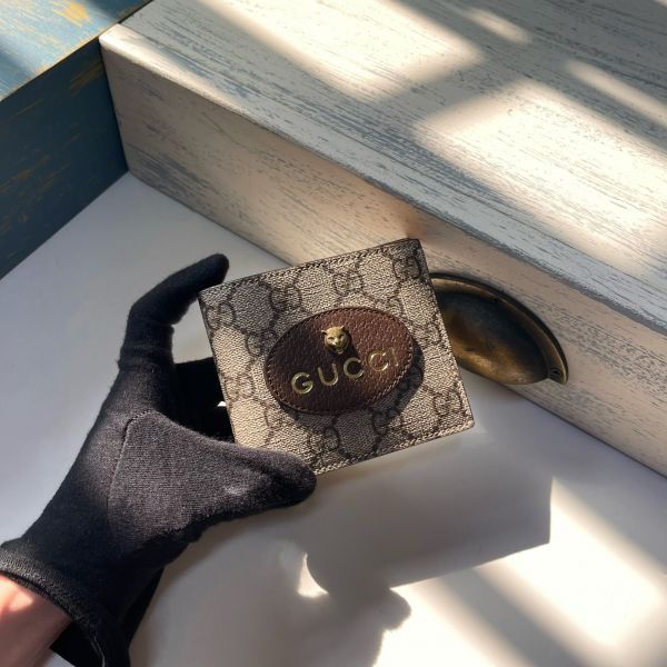 圖片 【全新品】GUCCI Supreme虎頭8卡短夾