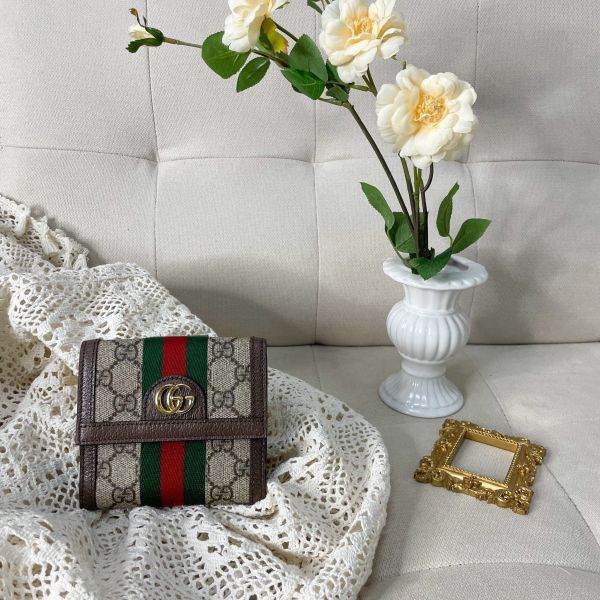 圖片 【全新品】GUCCI OPHIDIA 扣式掀蓋錢包