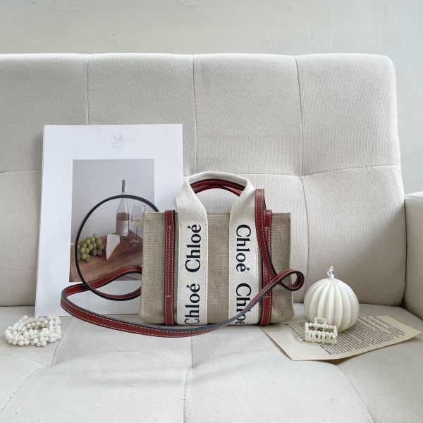 圖片 【全新品】Chloé 背帶款迷你托特包 經典棕