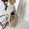 圖片 【全新品】Chloé 素色草編束口圓筒包