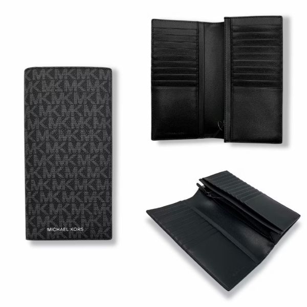 圖片 Michael Kors MK滿版logo對開長夾