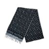 圖片 Louis Vuitton 字花Logo條紋羊毛圍巾(黑白)
