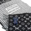 圖片 Louis Vuitton 字花Logo條紋羊毛圍巾(黑白)