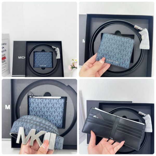圖片 Michael Kors｜MK 男款 皮帶 皮夾 禮盒組