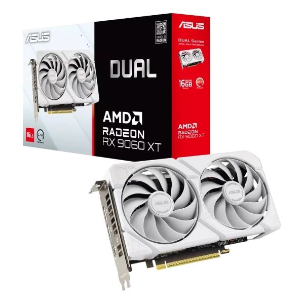 圖片 ASUS 華碩 DUAL-RX9060XT-16G-WHITE 顯示卡 