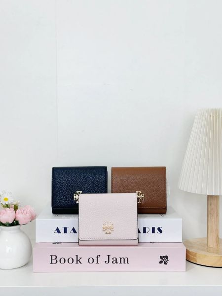 圖片 Tory Burch｜TB 新款 金屬Logo 三折短夾