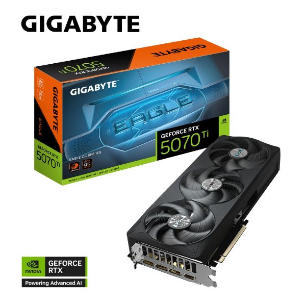 圖片 【GIGABYTE 技嘉】RTX 5070 Ti EAGLE OC SFF 16G 顯示卡 GV-N507TEAGLE OC-16GD