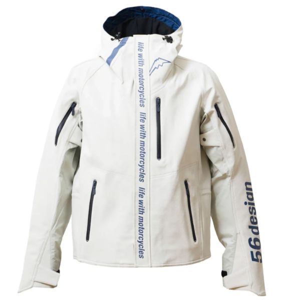 圖片 56DESIGN × KUSHITANI AXIS JACKET 白藍 春夏款 防水 防摔衣 富士山