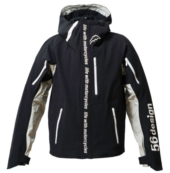 圖片 56DESIGN × KUSHITANI AXIS JACKET 全黑 春夏款 防水 防摔衣 富士山