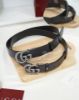圖片 GUCCI GG銀釦雙面皮革皮帶-黑咖色