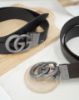 圖片 GUCCI GG銀釦雙面皮革皮帶-黑咖色