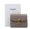圖片 《我最便宜!全新正品》CELINE TRIOMPHE凱旋門 翻蓋短夾 鵝卵石灰色