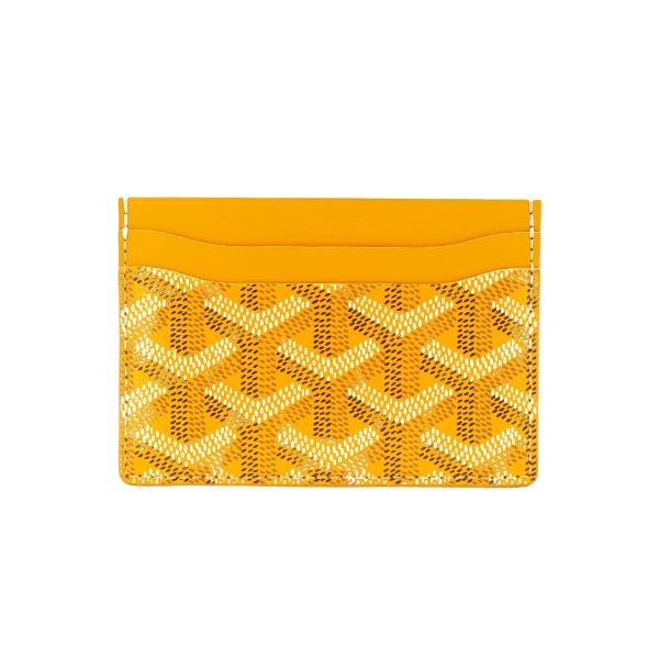圖片 Goyard 展示品 Saint-Sulpice 帆布單片4卡卡夾(黃)
