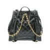 圖片 Chanel 25bag 菱格紋小牛皮束口雙色鍊後背包(AS5760-黑)